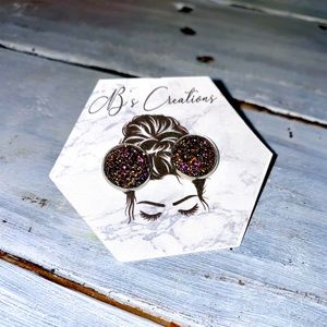 Druzy Stud Earrings